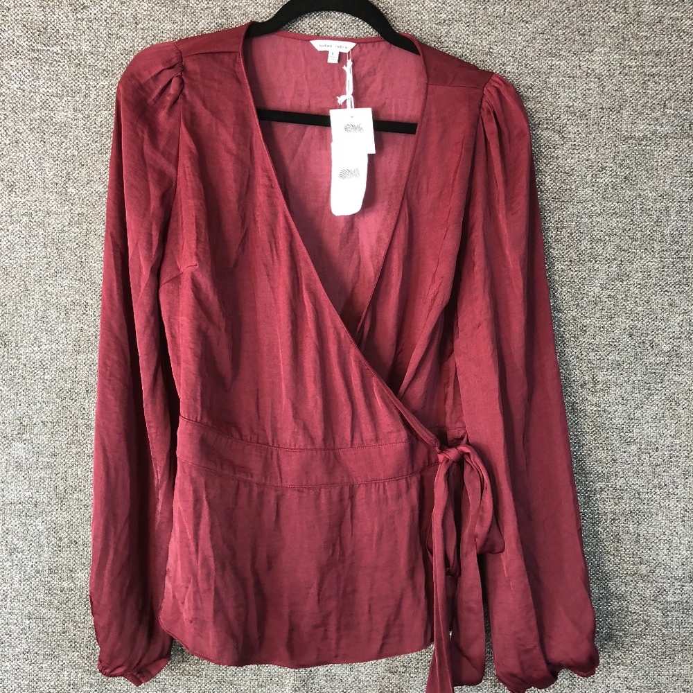 Naked Zebra Women's Blouse Burgundy
